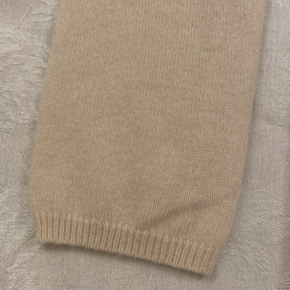 MAGASCHONI %100 cashmere Women's Casual Open Front Ruffle Cardigan Size M - Picture 5 of 8